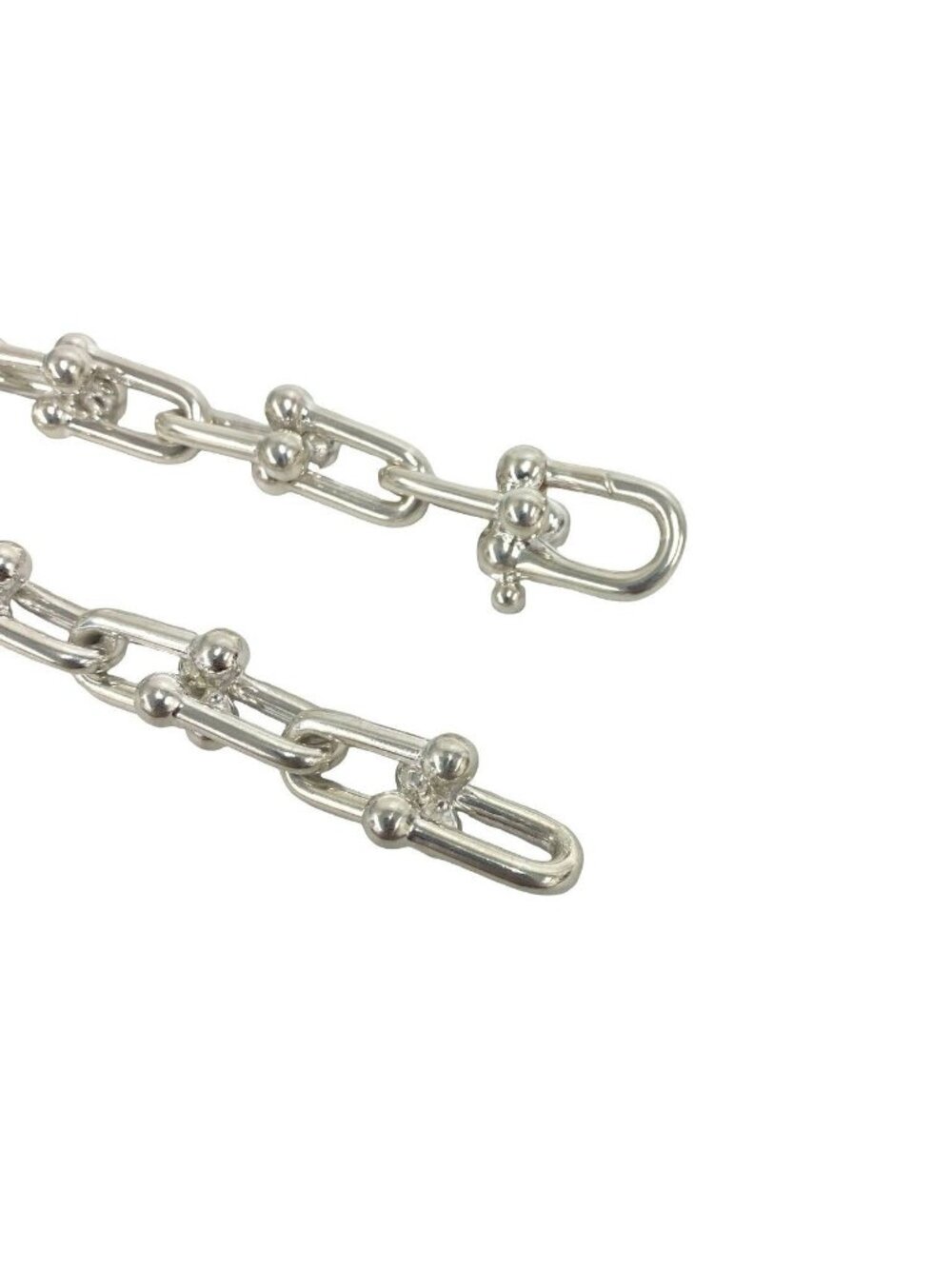 ★SOLD★ Tiffany & Co Large Link 925 Bracelet Chain Bangle Silver - Picture 4 of 6